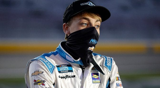 Featured Image for Carson Hocevar rides late-race shift in fortunes for career-best third at Darlington