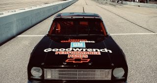 All angles: Dale Earnhardt's Chevy Nova at Darlington throwback weekend