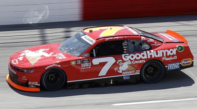 Featured image for Justin Allgaier wins Xfinity race in overtime at Darlington Raceway