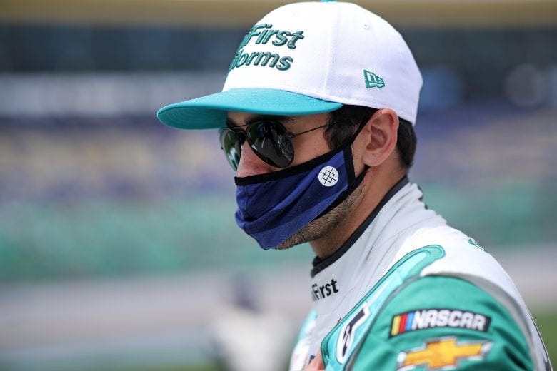 KANSAS CITY, KANSAS - MAY 02: Chase Elliott, driver of the #9 UniFirst Chevrolet, waits on the grid prior to the NASCAR Cup Series Buschy McBusch Race 400 at Kansas Speedway on May 02, 2021 in Kansas City, Kansas. (Photo by Sean Gardner/Getty Images) | Getty Images