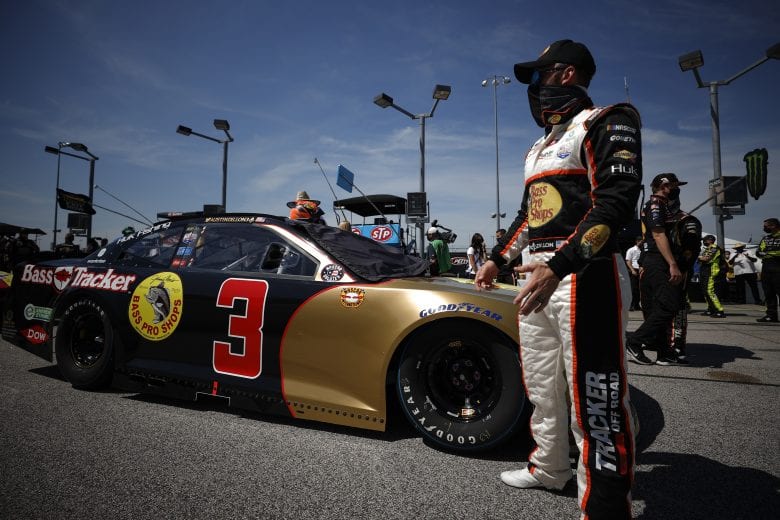 DARLINGTON, SOUTH CAROLINA - MAY 09: Austin Dillon, driver of the #3 Bass Pro Shops Chevrolet, waits on the grid prior to the NASCAR Cup Series Goodyear 400 at Darlington Raceway on May 09, 2021 in Darlington, South Carolina. (Photo by Chris Graythen/Getty Images) | Getty Images