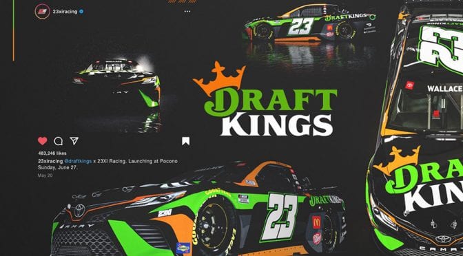 Featured image for DraftKings joins NASCAR star Bubba Wallace, 23XI Racing