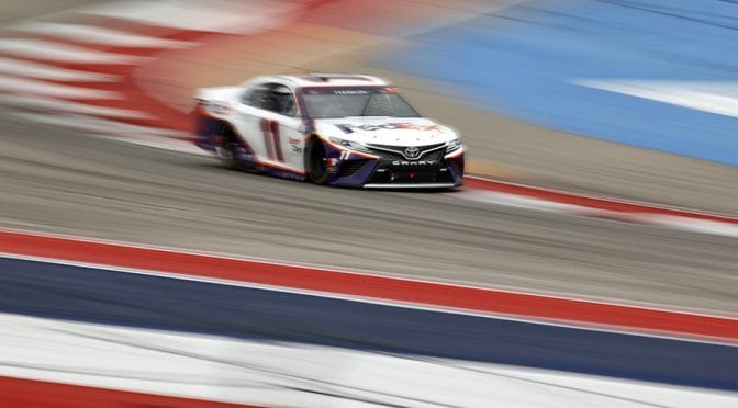 Featured Image for Hamlin among several cars going to the rear at Circuit of The Americas