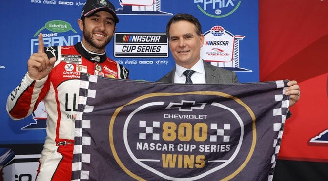 Featured image for Hendrick Motorsports, Chevrolet hit historic marks with win at COTA