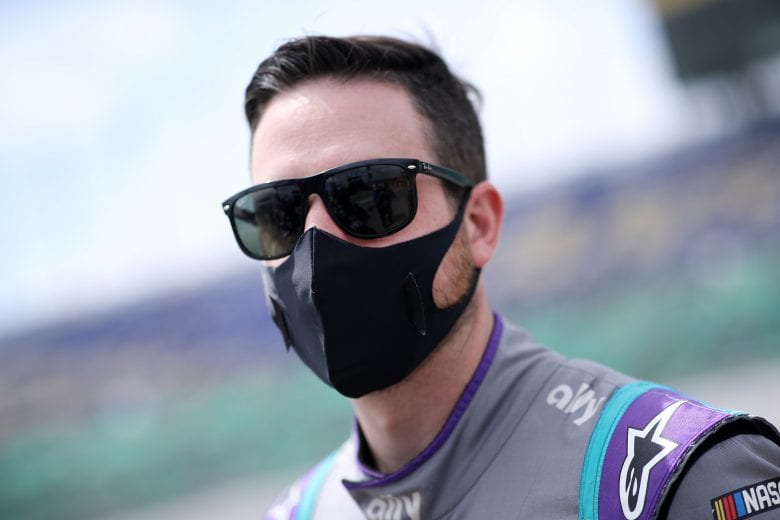 KANSAS CITY, KANSAS - MAY 02: Alex Bowman, driver of the #48 Ally Chevrolet, waits on the grid prior to the NASCAR Cup Series Buschy McBusch Race 400 at Kansas Speedway on May 02, 2021 in Kansas City, Kansas. (Photo by Sean Gardner/Getty Images) | Getty Images