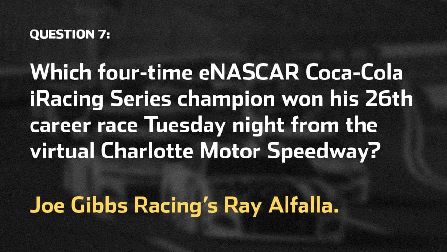 2021 May 30 Steveluvender Race Day Trivia Charlotte 15