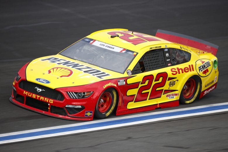 CONCORD, NORTH CAROLINA - MAY 28: Joey Logano, driver of the #22 Shell Pennzoil Ford, drives during practice for the NASCAR Cup Series Coca-Cola 600 at Charlotte Motor Speedway on May 28, 2021 in Concord, North Carolina. (Photo by Jared C. Tilton/Getty Images) | Getty Images