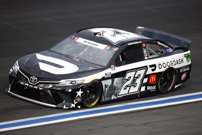 CONCORD, NORTH CAROLINA - MAY 28: Bubba Wallace, driver of the #23 DoorDash Toyota, drives during practice for the NASCAR Cup Series Coca-Cola 600 at Charlotte Motor Speedway on May 28, 2021 in Concord, North Carolina. (Photo by Jared C. Tilton/Getty Images) | Getty Images