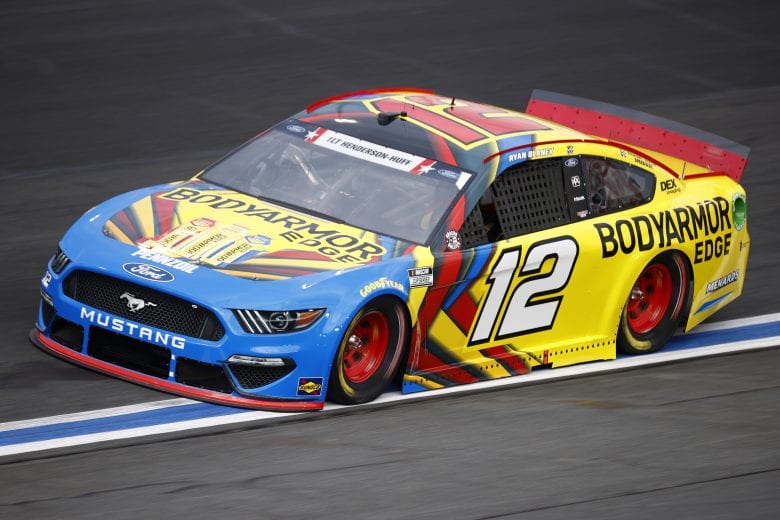 CONCORD, NORTH CAROLINA - MAY 28: Ryan Blaney, driver of the #12 BodyArmor EDGE Ford, drives during practice for the NASCAR Cup Series Coca-Cola 600 at Charlotte Motor Speedway on May 28, 2021 in Concord, North Carolina. (Photo by Jared C. Tilton/Getty Images) | Getty Images