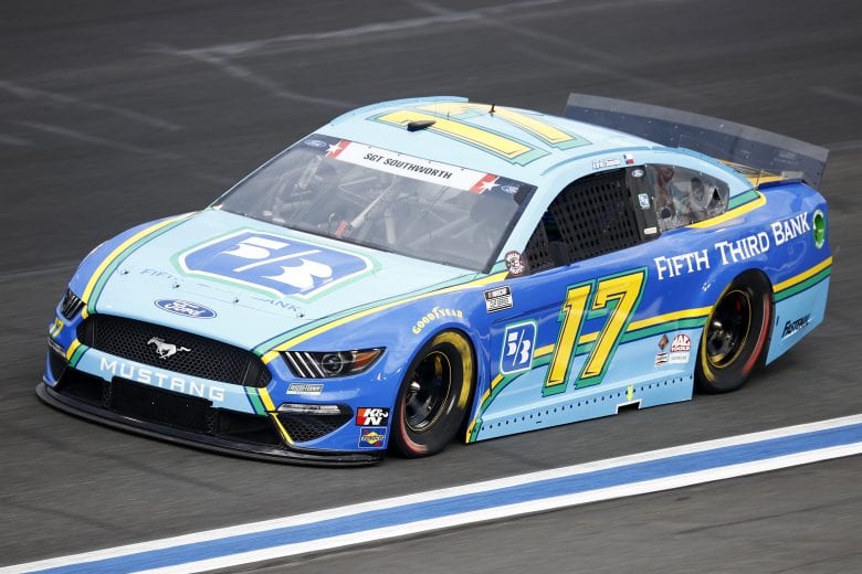 CONCORD, NORTH CAROLINA - MAY 28: Chris Buescher, driver of the #17 Fifth Thrid Bank Ford, drives during practice for the NASCAR Cup Series Coca-Cola 600 at Charlotte Motor Speedway on May 28, 2021 in Concord, North Carolina. (Photo by Jared C. Tilton/Getty Images) | Getty Images