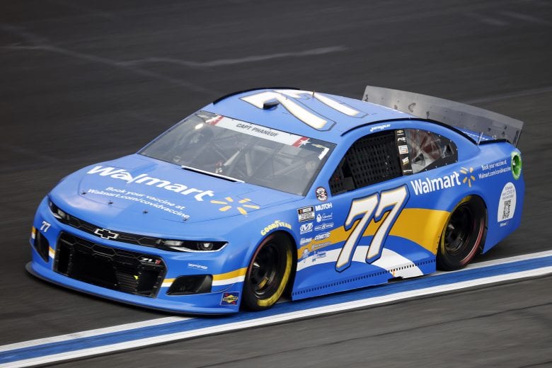 CONCORD, NORTH CAROLINA - MAY 28: Justin Haley, driver of the #77 Walmart Chevrolet, drives during practice for the NASCAR Cup Series Coca-Cola 600 at Charlotte Motor Speedway on May 28, 2021 in Concord, North Carolina. (Photo by Jared C. Tilton/Getty Images) | Getty Images