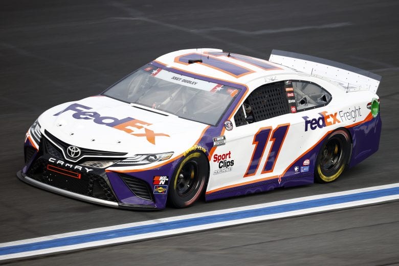 CONCORD, NORTH CAROLINA - MAY 28: Denny Hamlin, driver of the #11 FedEx Freight Toyota, drives during practice for the NASCAR Cup Series Coca-Cola 600 at Charlotte Motor Speedway on May 28, 2021 in Concord, North Carolina. (Photo by Jared C. Tilton/Getty Images) | Getty Images