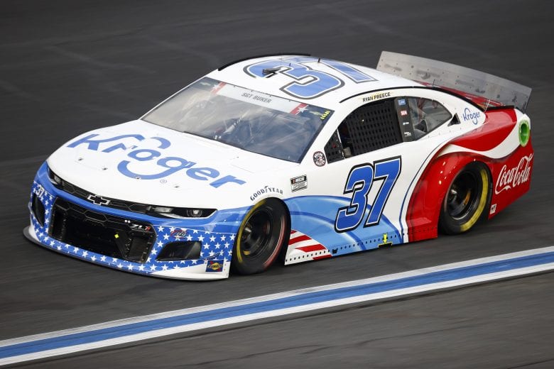 CONCORD, NORTH CAROLINA - MAY 28: Ryan Preece, driver of the #37 Kroger/Coca-Cola Chevrolet, drives during practice for the NASCAR Cup Series Coca-Cola 600 at Charlotte Motor Speedway on May 28, 2021 in Concord, North Carolina. (Photo by Jared C. Tilton/Getty Images) | Getty Images