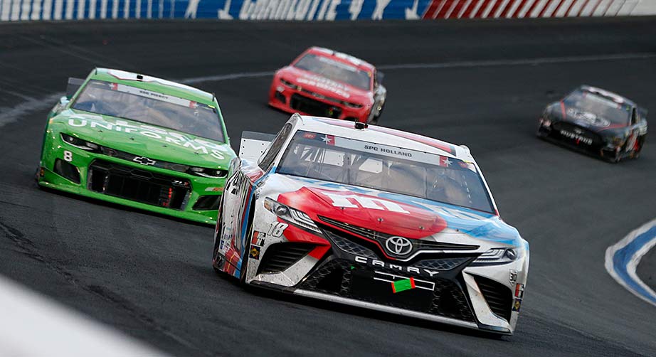 Kyle Busch breaks up Hendrick's topfive formation at Charlotte NASCAR