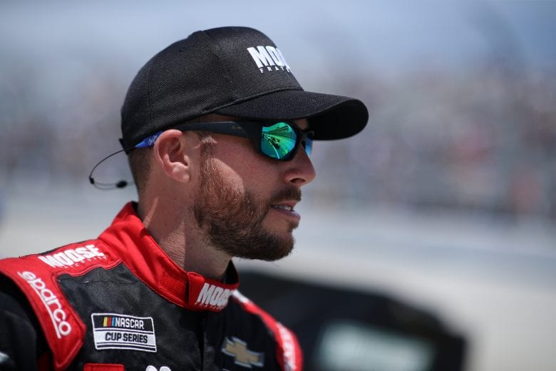DOVER, DELAWARE - MAY 16: Ross Chastain, driver of the #42 Moose Fraternity Chevrolet, walks the grid during the NASCAR Cup Series Drydene 400 at Dover International Speedway on May 16, 2021 in Dover, Delaware. (Photo by Sean Gardner/Getty Images) | Getty Images