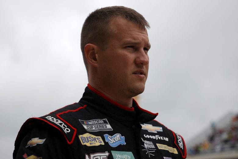 AUSTIN, TEXAS - MAY 23: Ryan Preece, driver of the #37 Louisiana Hot Sauce Chevrolet, waits on the grid prior to the NASCAR Cup Series EchoPark Texas Grand Prix at Circuit of The Americas on May 23, 2021 in Austin, Texas. (Photo by Chris Graythen/Getty Images) | Getty Images