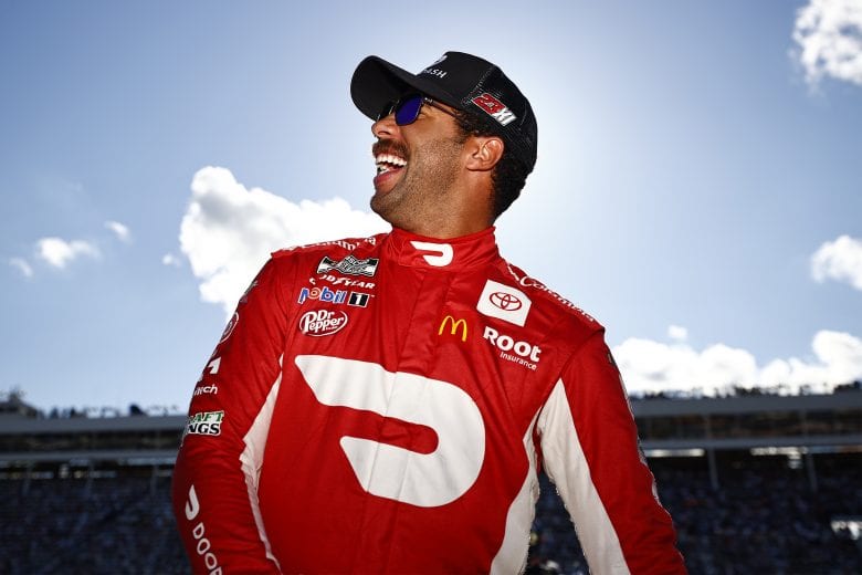 CONCORD, NORTH CAROLINA - MAY 30: Bubba Wallace, driver of the #23 DoorDash Toyota, laughs on the grid prior to the NASCAR Cup Series Coca-Cola 600 at Charlotte Motor Speedway on May 30, 2021 in Concord, North Carolina. (Photo by Jared C. Tilton/Getty Images) | Getty Images