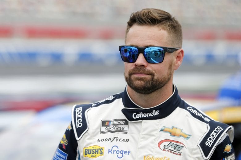 CONCORD, NORTH CAROLINA - MAY 29: Ricky Stenhouse Jr., driver of the #47 Cottonelle Chevrolet, waits on the grid during qualifying for the NASCAR Cup Series Coca-Cola 600 at Charlotte Motor Speedway on May 29, 2021 in Concord, North Carolina. (Photo by Brian Lawdermilk/Getty Images) | Getty Images