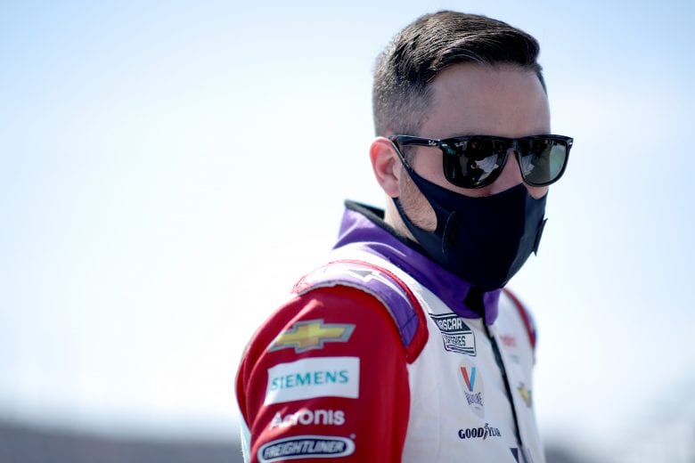 DARLINGTON, SOUTH CAROLINA - MAY 09: Alex Bowman, driver of the #48 Ally Throwback Chevrolet, waits on the grid prior to the NASCAR Cup Series Goodyear 400 at Darlington Raceway on May 09, 2021 in Darlington, South Carolina. (Photo by Sean Gardner/Getty Images) | Getty Images