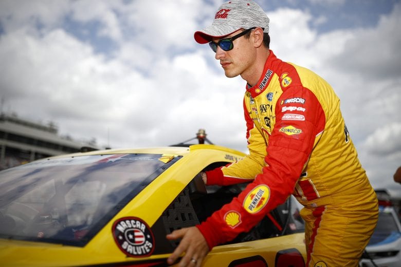 CONCORD, NORTH CAROLINA - MAY 29: Joey Logano, driver of the #22 Shell Pennzoil Ford, prepares for qualifying for the NASCAR Cup Series Coca-Cola 600 at Charlotte Motor Speedway on May 29, 2021 in Concord, North Carolina. (Photo by Jared C. Tilton/Getty Images) | Getty Images