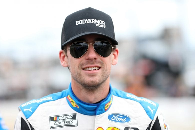 CONCORD, NORTH CAROLINA - MAY 29: Ryan Blaney, driver of the #12 BodyArmor EDGE Ford, waits on the grid during qualifying for the NASCAR Cup Series Coca-Cola 600 at Charlotte Motor Speedway on May 29, 2021 in Concord, North Carolina. (Photo by Maddie Meyer/Getty Images) | Getty Images