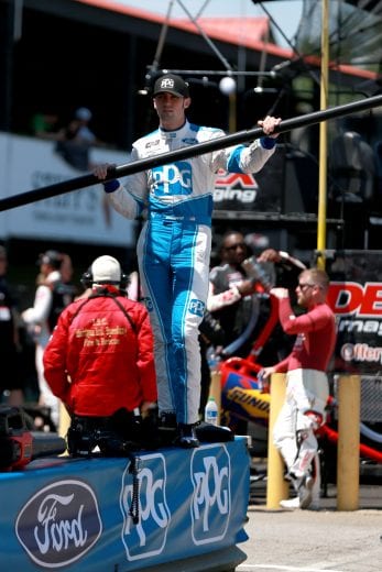 LEXINGTON, OHIO - JUNE 05: Austin Cindric, driver of the #22 PPG Ford, waits on the grid prior to the NASCAR Xfinity Series B&L Transport 170 at Mid-Ohio Sports Car Course on June 05, 2021 in Lexington, Ohio. (Photo by Sean Gardner/Getty Images) | Getty Images