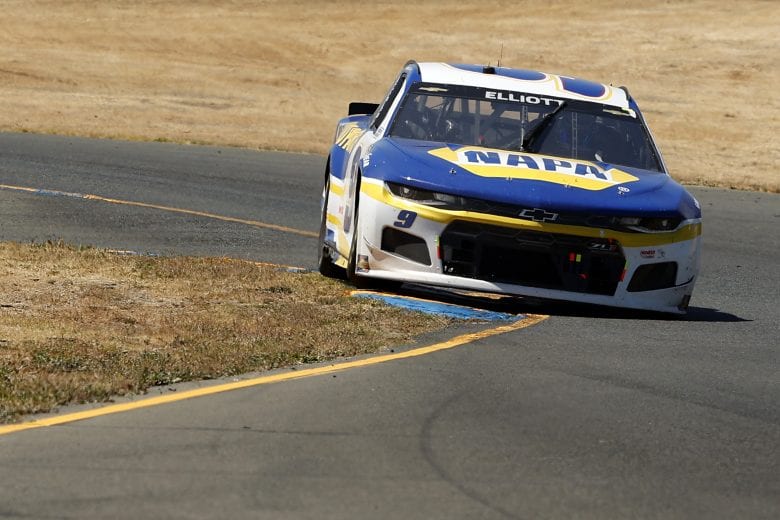 SONOMA, CALIFORNIA - JUNE 06: Chase Elliott, driver of the #9 NAPA Auto Parts Chevrolet, drives during the NASCAR Cup Series Toyota/Save Mart 350 at Sonoma Raceway on June 06, 2021 in Sonoma, California. (Photo by Maddie Meyer/Getty Images) | Getty Images