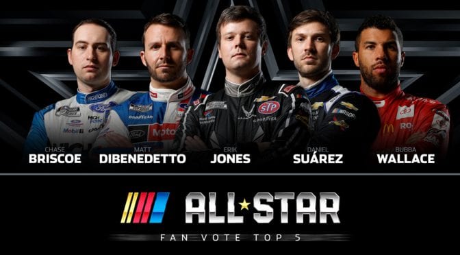 Featured image for All-Star Race Fan Vote enters final days; see top five