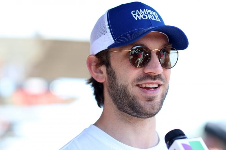 SONOMA, CALIFORNIA - JUNE 06: Daniel Suarez, driver of the #99 CommScope Chevrolet, speaks to the media prior to the NASCAR Cup Series Toyota/Save Mart 350 at Sonoma Raceway on June 06, 2021 in Sonoma, California. (Photo by Carmen Mandato/Getty Images) | Getty Images