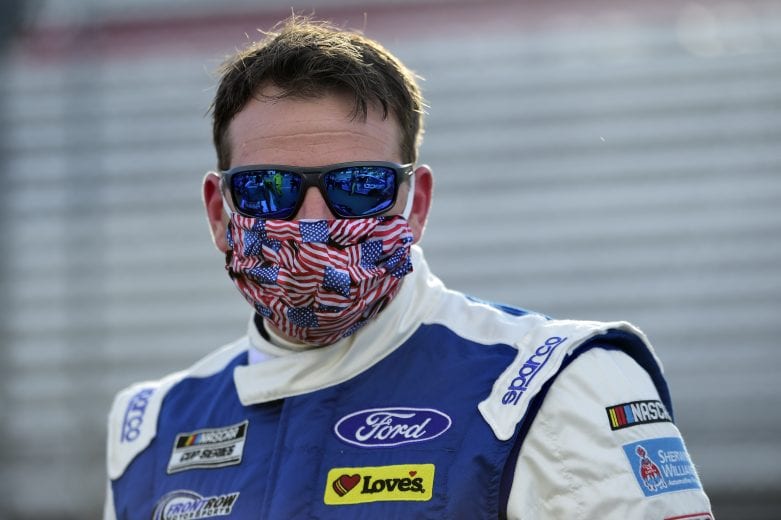 MARTINSVILLE, VIRGINIA - JUNE 10: Michael McDowell, driver of the #34 The Pete Store Ford, waits on the grid prior to the NASCAR Cup Series Blue-Emu Maximum Pain Relief 500 at Martinsville Speedway on June 10, 2020 in Martinsville, Virginia. (Photo by Jared C. Tilton/Getty Images) | Getty Images