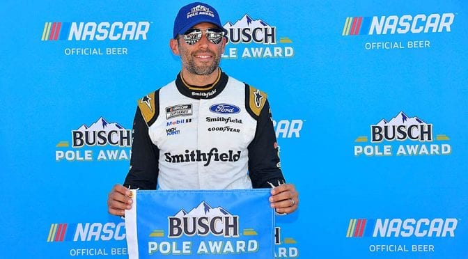 Aric Almirola wraps up Busch Pole Award in Nashville qualifying