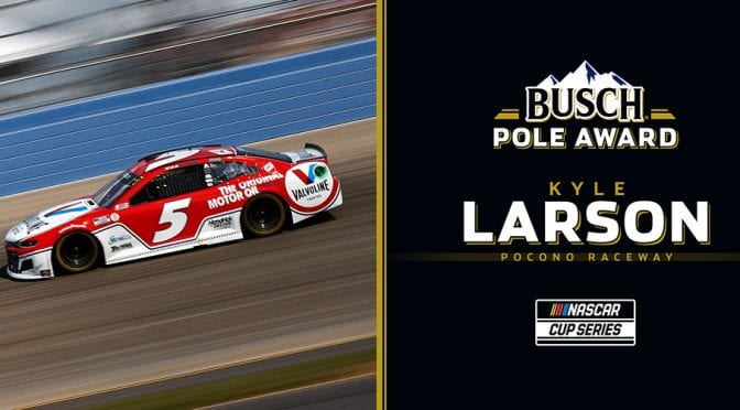Kyle Larson snags Busch Pole for Pocono’s Cup Series opener