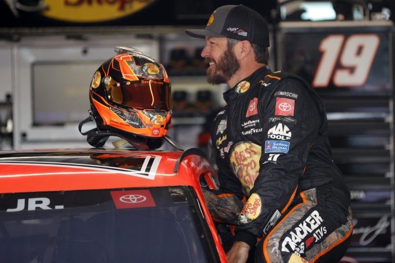 LEBANON, TENNESSEE - JUNE 19: Martin Truex Jr., driver of the #19 Bass Pro Toyota, enters his car in the garage area during practice for the NASCAR Cup Series Ally 400 at Nashville Superspeedway on June 19, 2021 in Lebanon, Tennessee. (Photo by Sarah Stier/Getty Images) | Getty Images