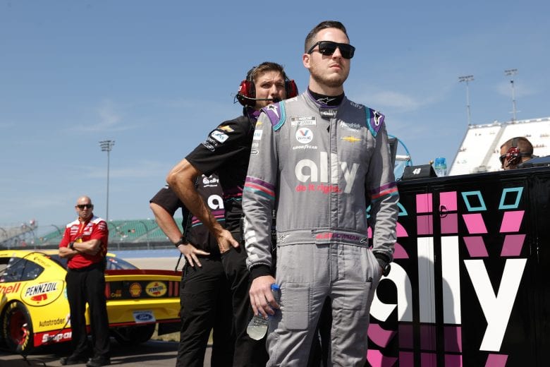 LEBANON, TENNESSEE - JUNE 20: Alex Bowman, driver of the #48 Ally Neon Lights Chevrolet, waits on the grid during qualifying for the NASCAR Cup Series Ally 400 at Nashville Superspeedway on June 20, 2021 in Lebanon, Tennessee. (Photo by Sarah Stier/Getty Images) | Getty Images