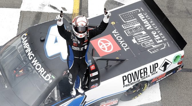 John Hunter Nemechek beats Kyle Busch in Truck Series race at Pocono