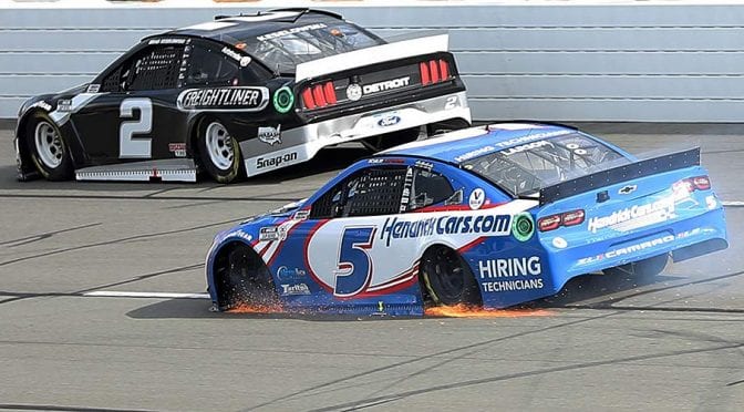 ‘Disbelief’ for Kyle Larson after win streak ends with final-lap flat at Pocono
