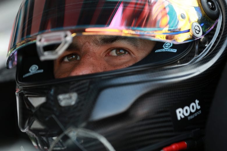 LONG POND, PENNSYLVANIA - JUNE 26: Bubba Wallace, driver of the #23 Root Insurance Toyota, sits in his car prior to the NASCAR Cup Series Pocono Organics CBD 325 at Pocono Raceway on June 26, 2021 in Long Pond, Pennsylvania. (Photo by Sean Gardner/23XI Racing/Getty Images)