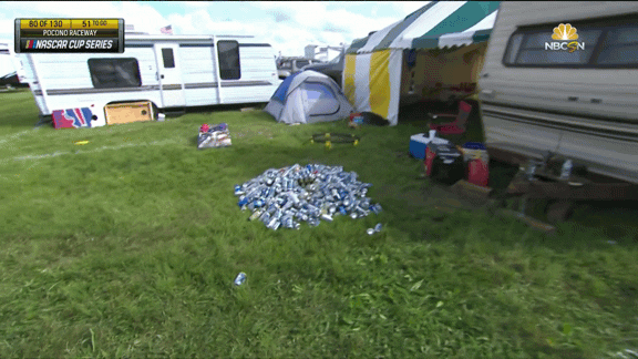 Beer Can Pile Camping