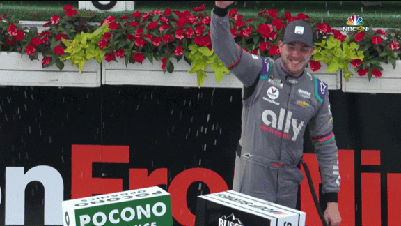 Bowman Victory Lane Celebrate