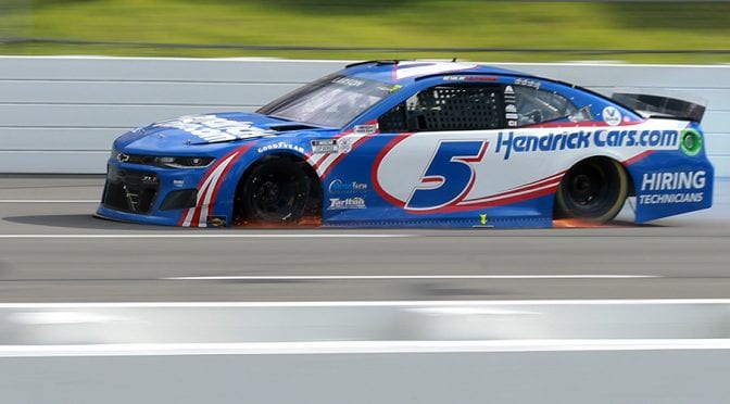 Larson to go to backup car for Sunday’s Pocono race