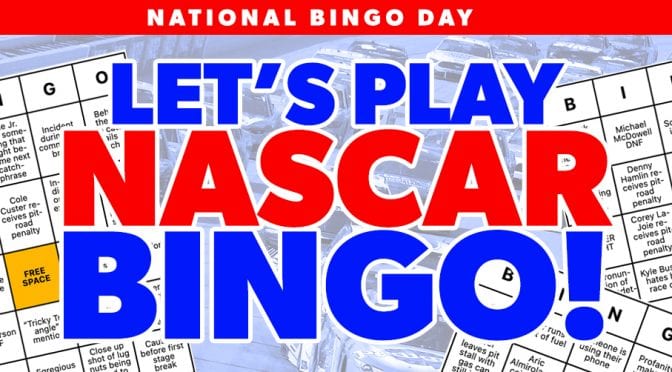 NASCAR bingo generator for National Bingo Day