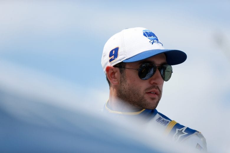 LONG POND, PENNSYLVANIA - JUNE 26: Chase Elliott, driver of the #9 NAPA Auto Parts Chevrolet, waits on the grid prior to the NASCAR Cup Series Pocono Organics CBD 325 at Pocono Raceway on June 26, 2021 in Long Pond, Pennsylvania. (Photo by Sean Gardner/Getty Images) | Getty Images