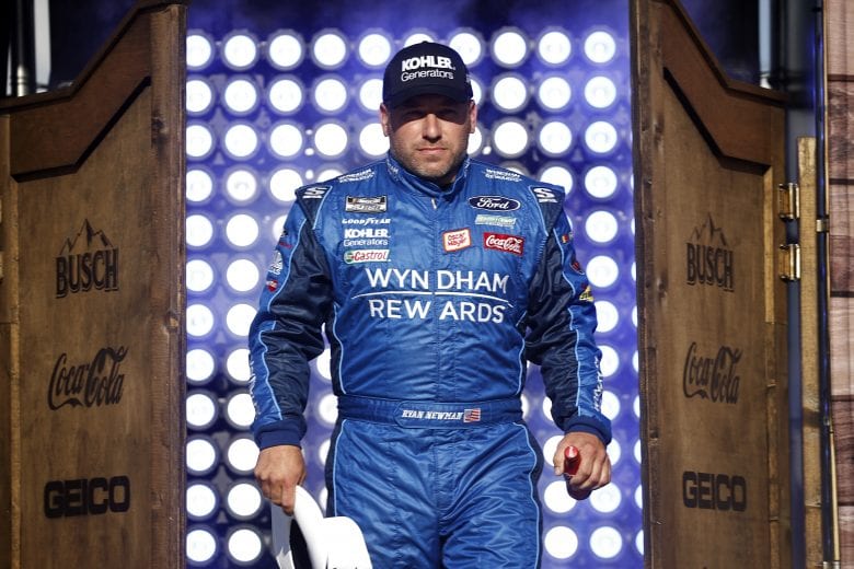 FORT WORTH, TEXAS - JUNE 13: Ryan Newman, driver of the #6 Wyndham Rewards Ford, walks on stage during driver intros prior to the NASCAR All-Star Race at Texas Motor Speedway on June 13, 2021 in Fort Worth, Texas. (Photo by Chris Graythen/Getty Images) | Getty Images