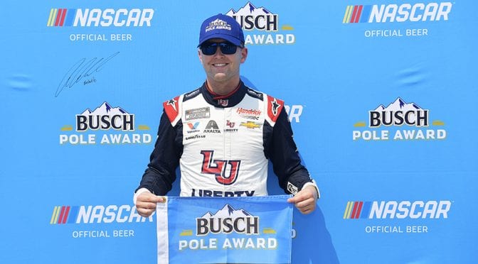 William Byron wins the Busch Pole for Sunday’s Cup Series race at Road America