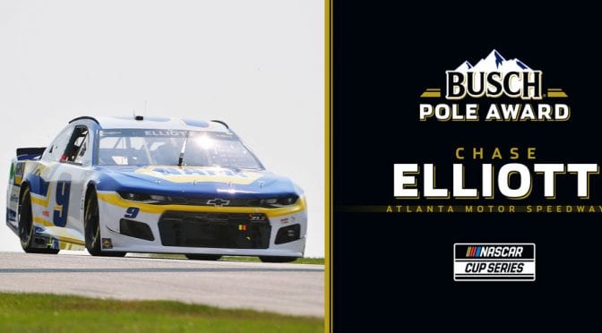 Chase Elliott claims Busch Pole for Atlanta; see starting lineup