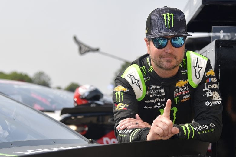ELKHART LAKE, WISCONSIN - JULY 04: Kurt Busch, driver of the #1 Monster Energy Chevrolet, gestures number one during qualifying for the NASCAR Cup Series Jockey Made in America 250 Presented by Kwik Trip at Road America on July 04, 2021 in Elkhart Lake, Wisconsin. (Photo by Logan Riely/Getty Images) | Getty Images