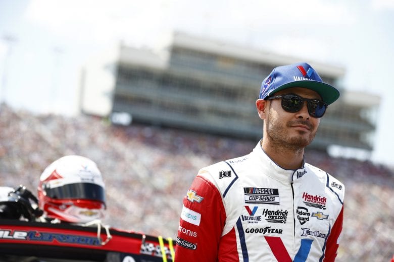 LEBANON, TENNESSEE - JUNE 20: Kyle Larson, driver of the #5 Valvoline Chevrolet, waits on the grid prior to the NASCAR Cup Series Ally 400 at Nashville Superspeedway on June 20, 2021 in Lebanon, Tennessee. (Photo by Jared C. Tilton/Getty Images) | Getty Images