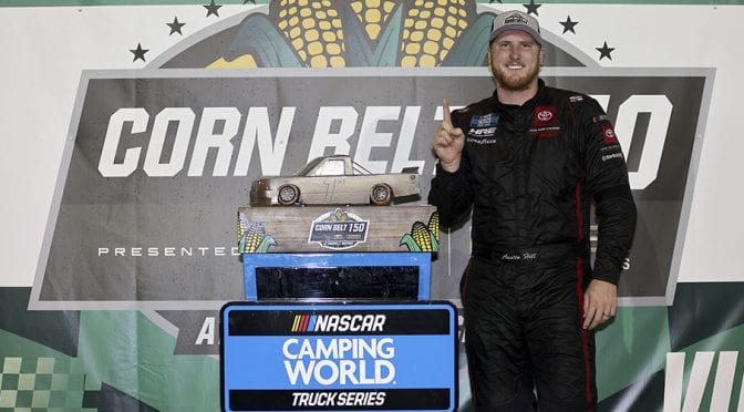 Featured Image for Austin Hill survives overtime, wins inaugural Truck Series race at Knoxville