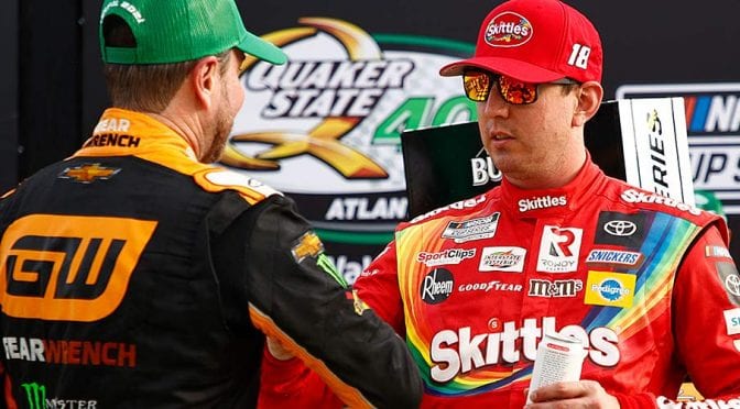 Featured Image for ‘Shake and bake!’ Ganassi teamwork, Chastain assist foil Kyle Busch’s Atlanta bid