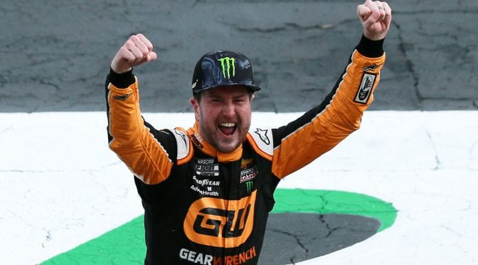Featured Image for Kurt Busch wins battle of brothers, scores first victory of the season at Atlanta